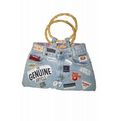 Cartera vintage mezclilla